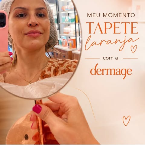 Meu momento **Tapete Laranja com a Dermage! 🧡✨**

Hoje passei uma tarde super agradável a convite d
