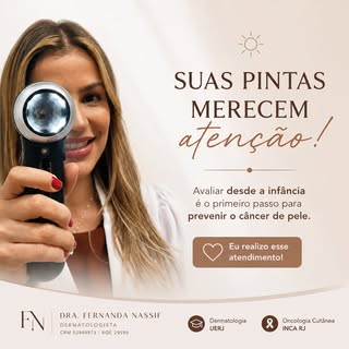 🔎 **Suas pintas merecem atenção!**

Os nevos melanocíticos (as famosas “pintas”) podem surgir desde