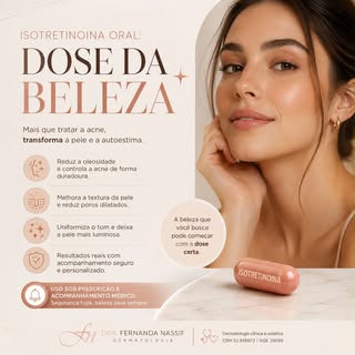 A isotretinoína oral pode ser um importante aliado no tratamento da acne, mas **não é um tratamento 