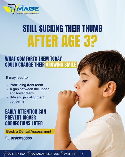 Parents, if your child continues thumb-sucking beyond the early years, it may be time to have their 