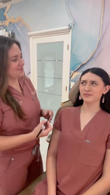 Sometimes our patients have a hard time making the faces we need to trace for their Botox treatments