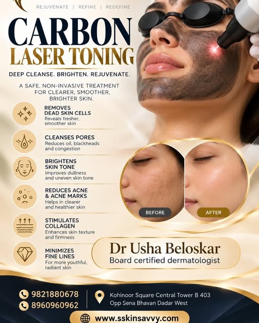 Carbon Laser Toning in Dadar, Mumbai ✨

Looking for clearer, brighter and smoother-looking skin? Car