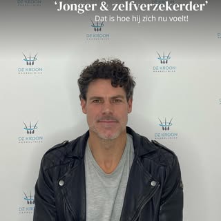 “Jonger en zelfverzekerder”  zo omschrijft deze klant het resultaat van zijn behandeling.
Hij koos v