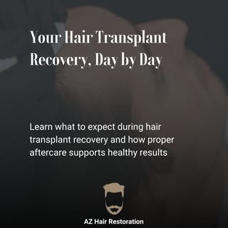 Recovery after a hair transplant follows a clear timeline, from the first few days of gentle care to