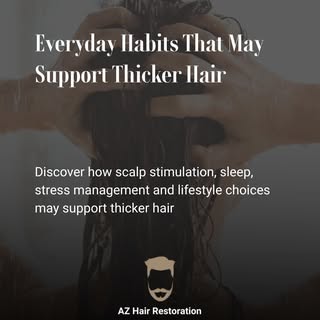 Thicker hair is not only about products and treatments, as everyday habits like managing stress, sle