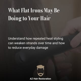 Frequent use of flat irons and other hot tools can gradually weaken the hair shaft, leading to dryne