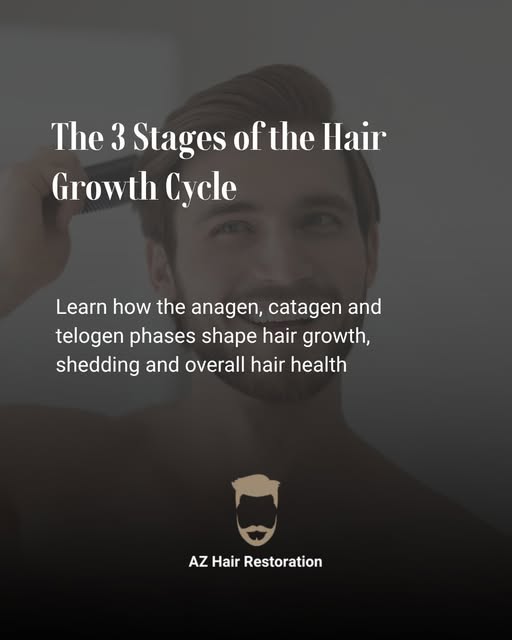 Every strand of hair moves through three natural phases of growth, transition and resting, which inf