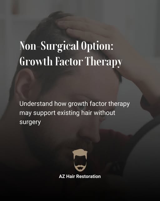 Not everyone is ready for or needs a surgical procedure, and growth factor therapy offers a non-surg