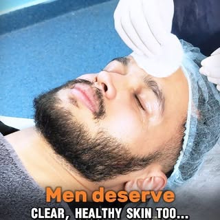 Even men need that glow# #hydrafacial #hydratedskin #drhiranmayijha #eternavisionandaesthetics #self