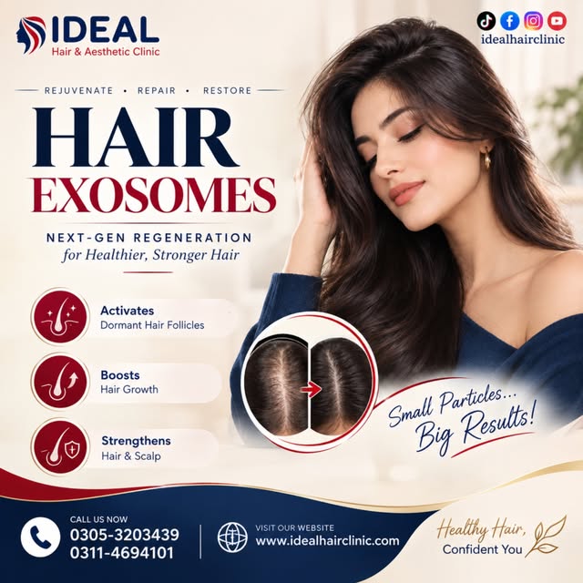 🤨 Tired of hair fall and thinning? Try the natural way to get your hair back. 💫

Why Hair Exosomes
