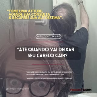 ✨Sabemos como teu cabelo é importante! Cabelo significa força, virilidade, beleza e masculinidade! 
