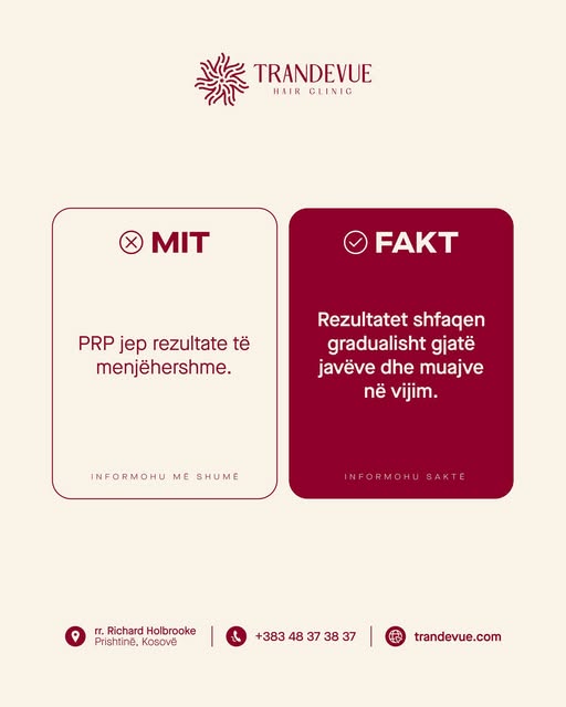 PRP nuk jep rezultate të menjëhershme. Ndryshimet shfaqen gradualisht, javë pas jave dhe muaj pas mu