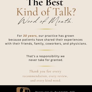 Some of the most meaningful compliments we receive never appear in advertisements, they’re shared in