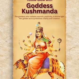 🌼 Day 4 -  Yellow Glow with Goddess Kushmanda 🌼

💛 Yellow foods + goddess-inspired radiance = bri