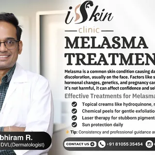 🌟 Say Goodbye to Dark Patches, Hello to Radiant Skin! 🌟

👩‍⚕️ By Dr. Abhiram R. | MBBS | DVL (Der