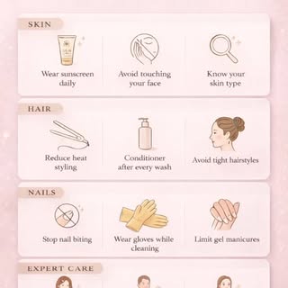Healthy skin, hair & nails start with daily habits.

👉 Small care. Big results. All year long.
👉 Y
