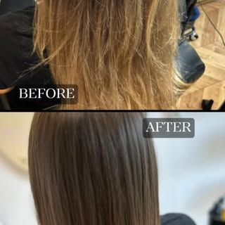 Moja modelka z piątku. Co zostało zrobione? 1. Analiza skóry głowy oraz kondycji włosów
2. Peeling d