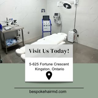 Located in Kingston, Ontario. We are the only full service hair transplant centre in the region, it 