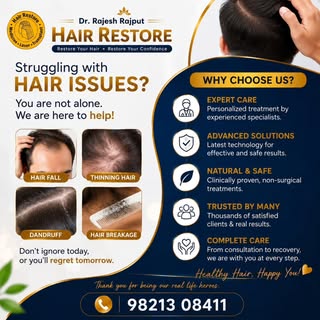 Struggling with HAIR ISSUES? You are not alone

Hair Fall, Thinning, Dandruff, Breakage - we've got 