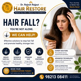 HAIR FALL? YOU'RE NOT ALONE. WE CAN HELP!

Seeing too much hair on your brush?

Don't worry. At Dr. 