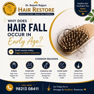 Seeing more hair on your brush than on your head?

Early age hair fall is more common than you think