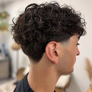 Fresh perm for his senior year! ✏️ 
Haircut by @trevv_blendz
#permhair #freshfade #backtoschool #oak