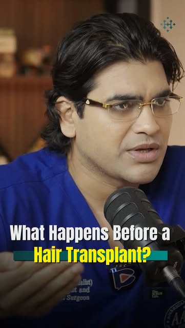what happens before a hair transplant?

A hair transplant doesn't simply start with the procedure. b