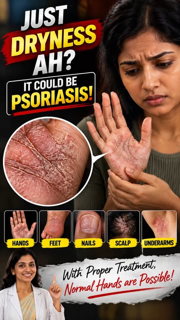 Palm-la repeated cracks and thick skin irundha, adhu dryness mattum-nu nenachida koodadhu.

Indha 40