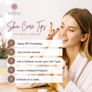 Slow down the ageing process with these game changing skincare tips. 

#aesthetica #makeover #treatm