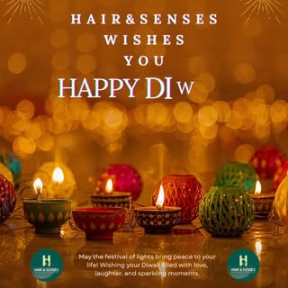 Let your confidence shine brighter than the diyas this Diwali.
Warm wishes from Hair & Senses Clinic