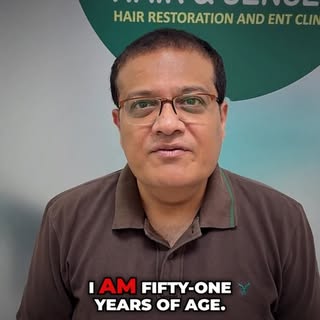 Satisfied patient at 3 months post hair transplant, demonstrating encouraging early growth and a nat