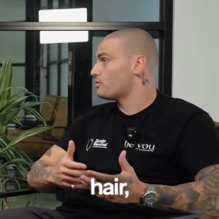 There’s two types of men who shave their hair. Blokes with a full head of hair. Then guy’s who are b