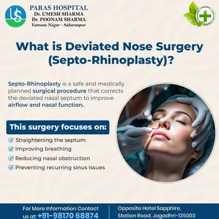 What is Deviated Nose Surgery (Septo-Rhinoplasty)?
Septo-Rhinoplasty is a safe and medically planned