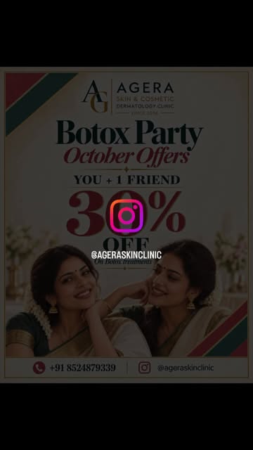 Your October plans, plus one ✨

YOU + 1 FRIEND — 30% OFF
On Botox treatments at AGERA.

Botox Party 