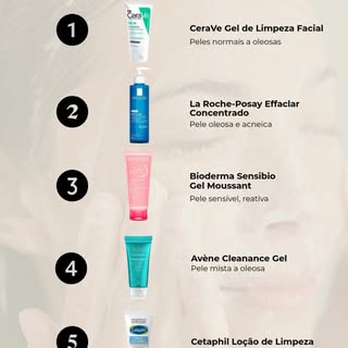 RANKING DOS LIMPADORES FACIAIS 🧴✨

O melhor limpador não é o que deixa a pele “esticando”. Limpeza 