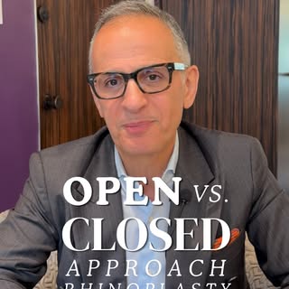 What’s the difference between an open approach rhinoplasty and a closed approach rhinoplasty? 👃💭

