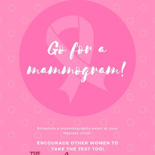 October is Breast Cancer Awareness month, please get your mammogram and encourage your friends too!