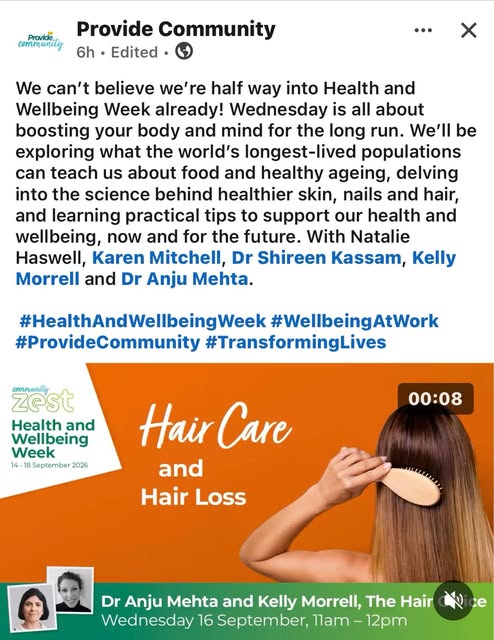Thank you to the #providecommunity  for inviting us to present on #hairlosssupport during their #hea