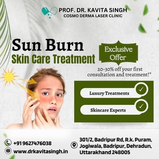 🌞 Say Goodbye to Sunburn with Expert Skin Care at Cosmo Derma Laser Clinic!
Struggling with sun dam