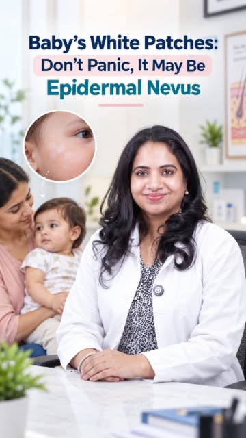 👶✨ Baby’s White Patches: Don’t Panic — It May Be Epidermal Nevus

Not every white patch on a baby’s