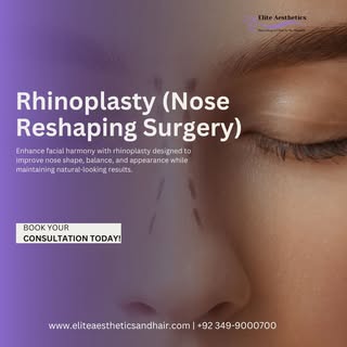 Enhance facial harmony with rhinoplasty designed to improve nose shape, balance, and appearance whil