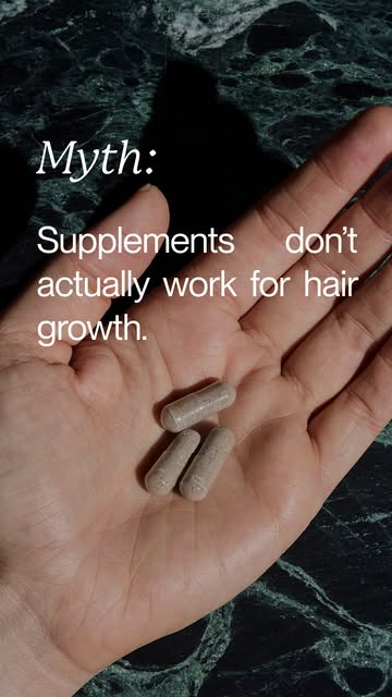 ❓️ Myth: Supplements don’t actually work for hair growth.⁠
⁠
🌱 The truth? It depends on the ingredi
