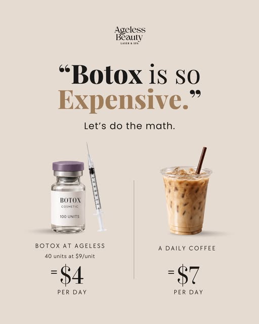 Botox can feel like a big investment until you break it down.

For example, 40 units at our Septembe