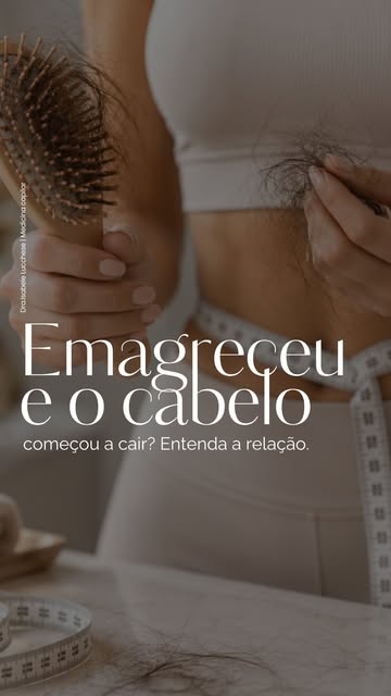 Emagreceu, ficou feliz com o resultado… mas percebeu que o cabelo começou a cair? 👀

Nem sempre o p