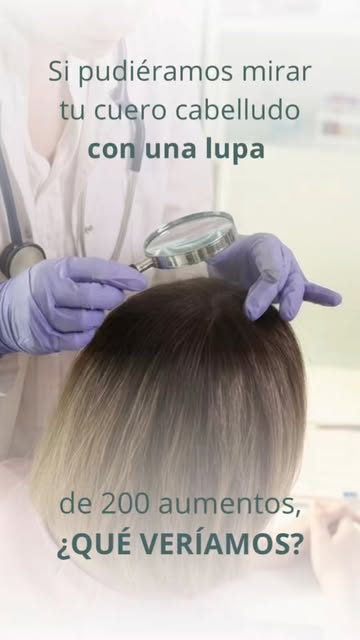 Si pudiéramos mirar tu cuero cabelludo con una lupa de 200 aumentos... 🔬 ¿qué veríamos?

Veríamos m