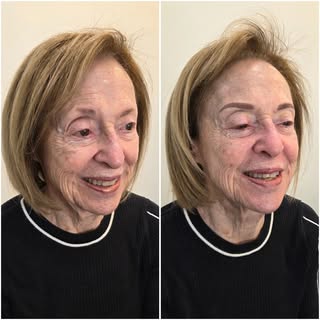 I can't believe she is 93 years old! I had the pleasure of doing microblading for such a wonderful c