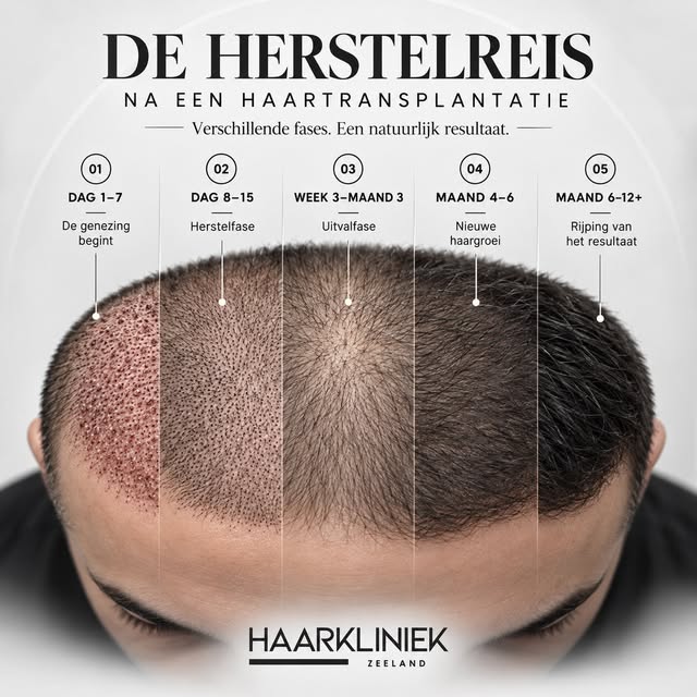 Van herstel naar een natuurlijk eindresultaat. ✨

Na een haartransplantatie doorloopt het haar versc