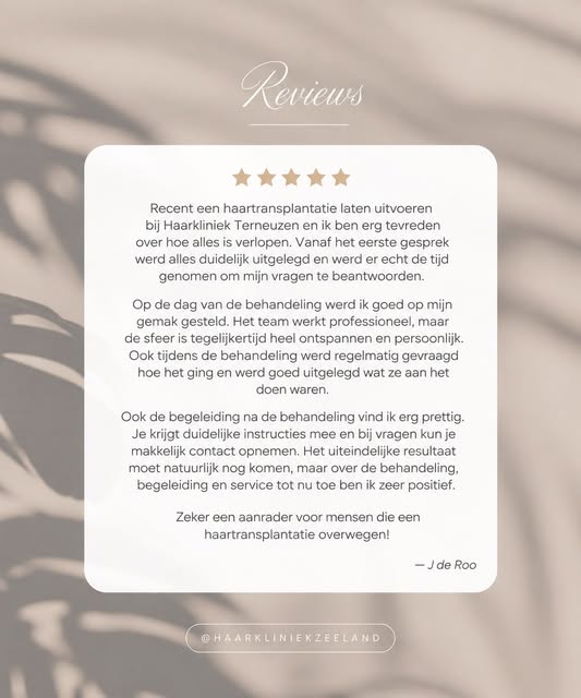 ✨ Weer een mooie review waar we trots op zijn!

Persoonlijke aandacht, duidelijke begeleiding en een
