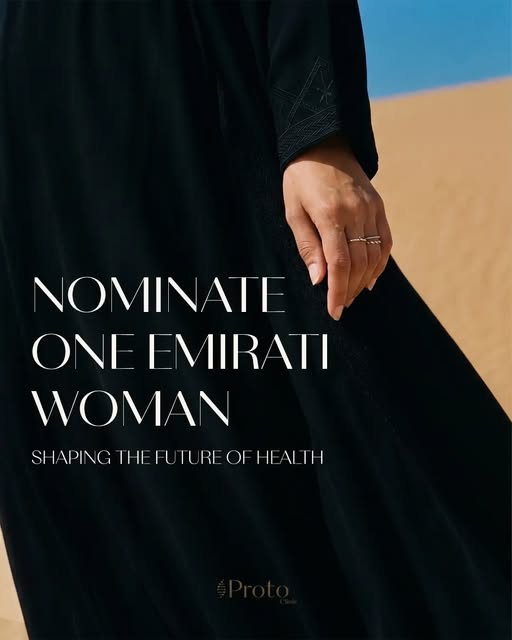 NOMINATE ONE EMIRATI WOMAN
SHAPING THE FUTURE OF HEALTH

For Emirati Women’s Day, we want to celebra
