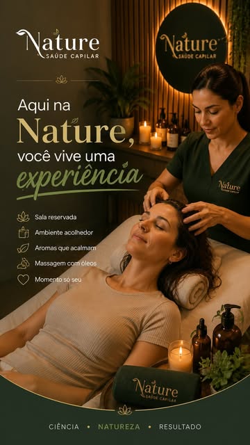 O seu cabelo merece um cuidado especial e aqui na Nature Sáude Capilar, você vive uma verdadeira exp